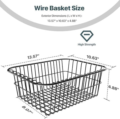 Dry Goods Wire Basket Replacement for Coolers, Compatible with Igloo 70/72/94 Qt Models, Cooler Storage Organizer