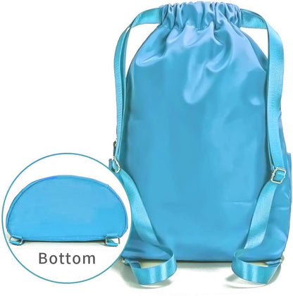 ZOORON Waterproof Drawstring Gym Backpack Bag for Men & Women, Sport Gym Sack Mini Travel Daypack