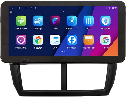 Kunfine CarPlay Android Auto Navigation Stereo GPS Radio Reverse Camera Display 10.33" QLED Touchscreen Headunit Tablet Pad Media Player for Subaru Forester 2007-2013, if Applicable Octa Core 6G+128G