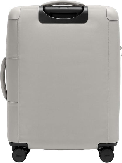 Away Softside Medium Checked Suitcase, 26 Inch Lightweight, Expandable Luggage For Men & Women, Durable Nylon Exterior, TSA Approved Lock, Ideal For Trips 1-2 Weeks, Cloud Gray