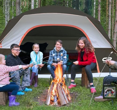 CAMPROS CP Tents for Camping 2/4/6 Person, Waterproof Windproof Dome Tent