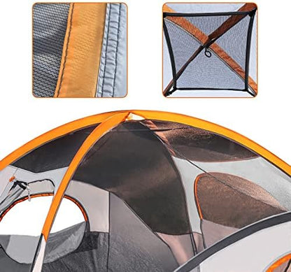 Amazon Basics Camping Tent, 3-Season Dome Design with Rainfly