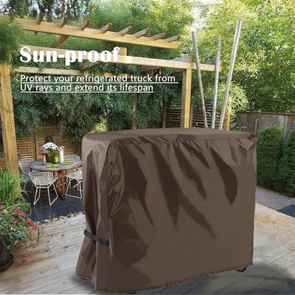 Cooler Cart Cover for 80-100 Qt Patio Rolling Ice Cart,36"Lx19.5"Wx31.5"H