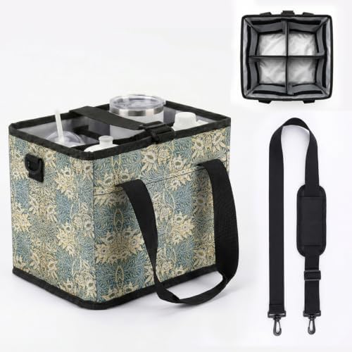 Insulated Collapsible Cooler Bag, William Morris Floral Print