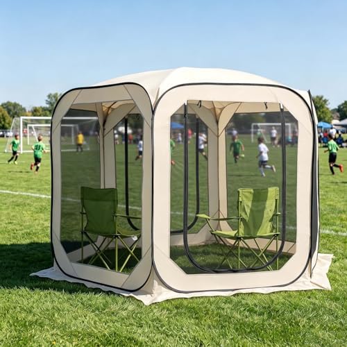 2-3 Person Camping Tent, Waterproof Windproof Dome w/Rain Fly & Mesh