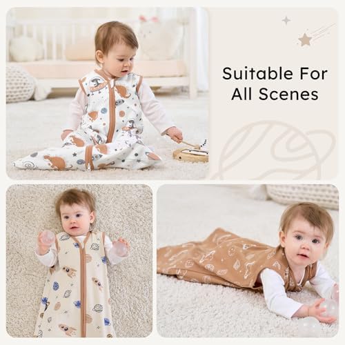 Baby Sleep Sack 0-6 Months 0.5 Tog Soft Sleeping Bag 100% Cotton