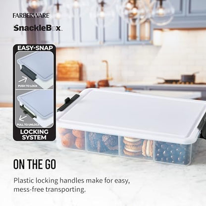Farberware Build-A-Board 11 x 16 Inch Poly Snacklebox with Lid