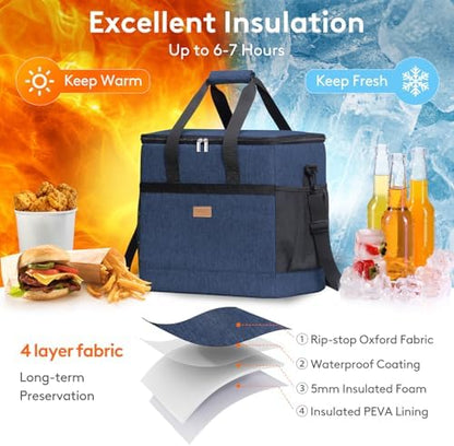 Lifewit Cooler Bag 30/50/60 Cans Collapsible, Insulated Large Lunch Bag