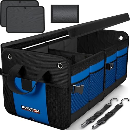 FORTEM Trunk Organizer - Collapsible Car Organizer & Storage Bag for SUVs