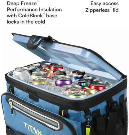 Titan Zipperless HardBody Cooler, Keeps Ice 2 Days
