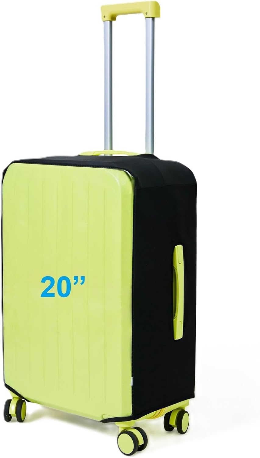 Clear Luggage Cover Protectors For Suitcases,Elastic Transparent waterproof PVC Suitcase Covers Protector Fit 20-30 Inch wheeled Luggage (20")