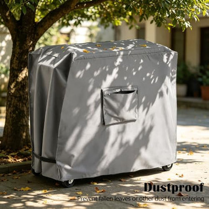 Cooler Cart Cover for 80-100 Qt Patio Rolling Ice Cart,36"Lx19.5"Wx31.5"H