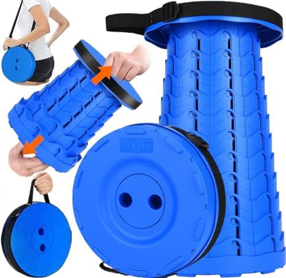 Fishboy Collapsible Stool for Adults, Portable Folding Camping Seat, 400lbs