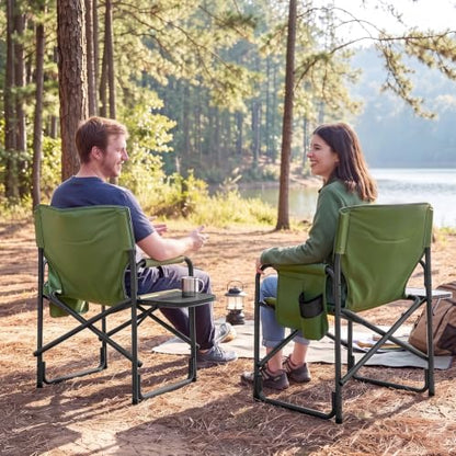 TIMBER RIDGE Aluminum Oversized Camping Chair, Support 400lbs