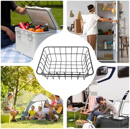 Cooler Basket, with Wire Design, Steel Alloy, Rust-Resistant Cooler Organizer, Portable Ice Insert, for Camping, Fishing, Tailgating