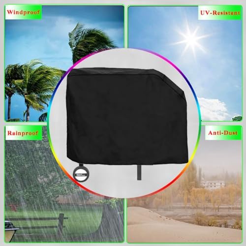 Griddle Cover for Royal Gourmet 2 Burner Griddle- 600D Flat Top 38 Inch Grill Cover for Royal Gourmet GB2000 Regal 2-Burner Flattop Gas Grill Griddle, Heavy Duty & Waterproof Outdoor