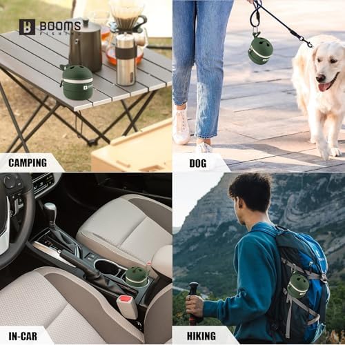 Booms Fishing Portable Trash Pouch: Silicone Expandable & Collapsible Fishing Line Waste Cantainer - Eco-Friendly Reusable Garbage Holder for Fishing, Hiking, Camping & Outdoor Activities - ST2 Green