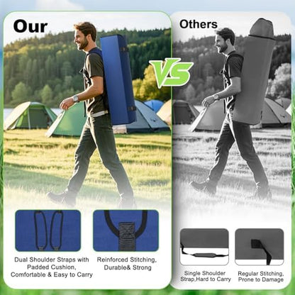 VTOY Portable Folding Camping Chair with Canopy, Outdoor Sun Shade Chair