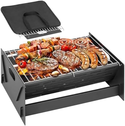 15.9" Foldable Portable Camping Charcoal Grill