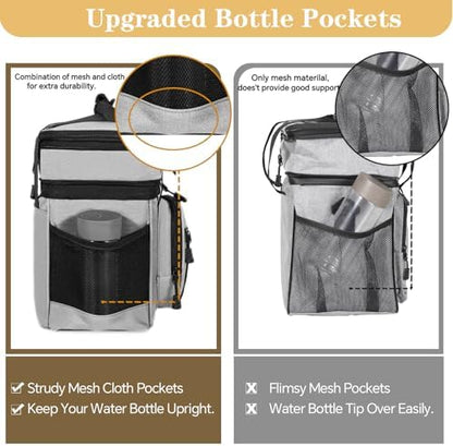 GLENKEY Tactical Lunch Box Men 16L Expandable Insulated Leakproof Cooler
