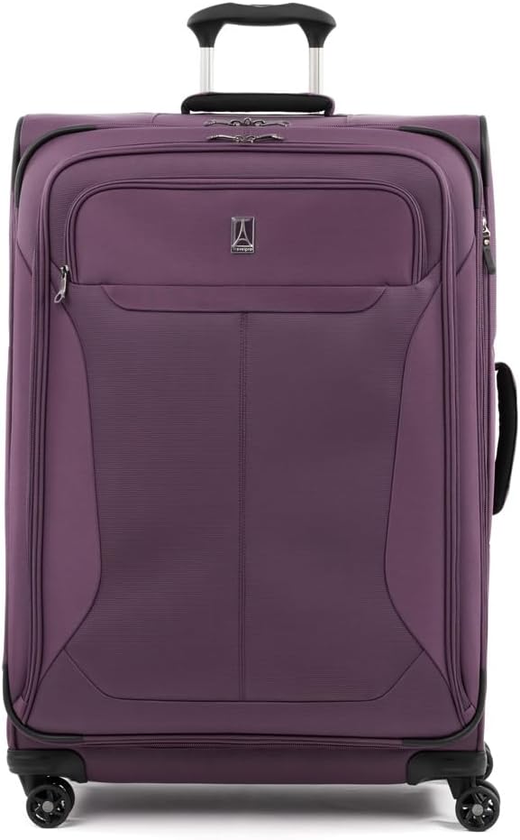 Travelpro Tourlite Softside 29" Expandable Luggage with 4 Spinner Wheels, Lightweight Suitcase, Checked Large, Deep Purple