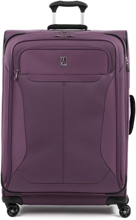 Travelpro Tourlite Softside 29" Expandable Luggage with 4 Spinner Wheels, Lightweight Suitcase, Checked Large, Deep Purple