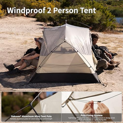 Naturehike Mongar Upgraded 1/2/3 Person Backpacking Tent,Waterproof Lightweight Camping Tent with Footprint