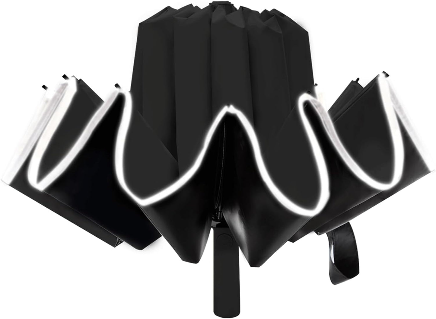 Large Double-Ribs Umbrella Automatic Folding Umbrella for Women Men, Travel, UPF 50+ UV Protection