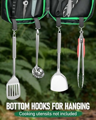FANGSUN Camping Cooking Set, Portable Camping Utensil Set
