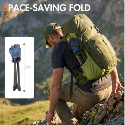 Portal Tall Folding Tripod Stool Portable Tripod Chair for Outdoor Camping