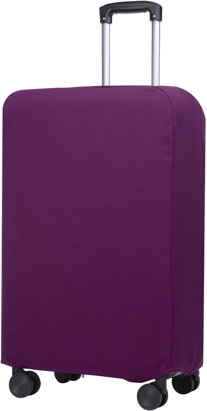 PATIKIL Luggage Cover, Suitcases Covers Elastic Carry on Cover Protector Washable Scratch-Resistant Fits 19-21 Inch Luggage for Travel Business Trips, Purple