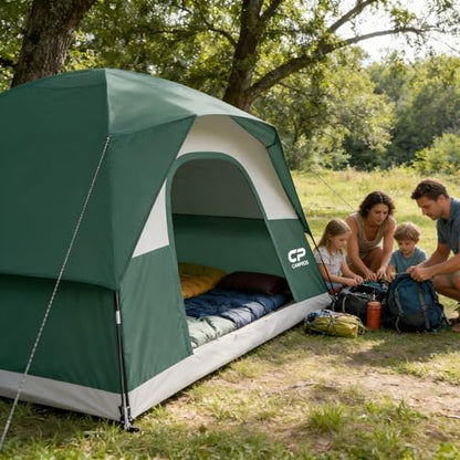 CAMPROS CP Tents for Camping 2/4/6 Person, Waterproof Windproof Dome Tent