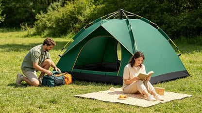 Wind Tour Lightweight Backpacking Camping Tent Waterproof Double Layer Family Tent for Hiking Fishing Outdoor Travel Picnic