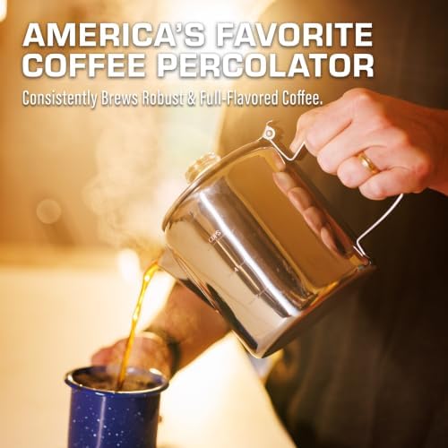 COLETTI Bozeman Induction Coffee Maker — Percolator Coffee Pot, Coffee Percolator – Brews 3 Kinds of Ways: Fire, Stovetop, & Induction (6 Cup)