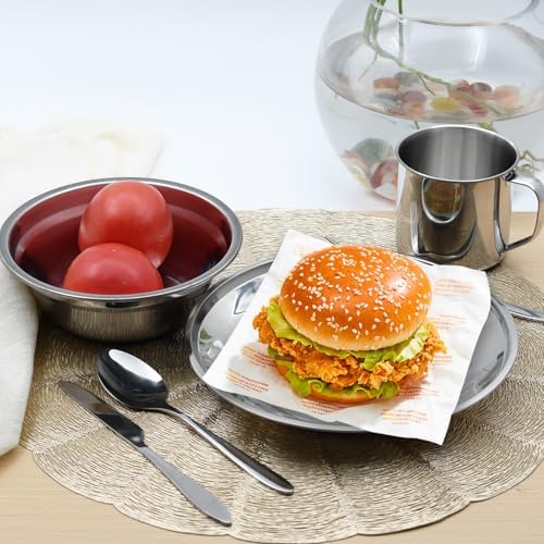 29pcs Stainless Steel Camping Tableware Kit for 4