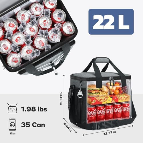 RealCool 35/45 Can Collapsible Soft Cooler Bag, Leakproof Ice Chest