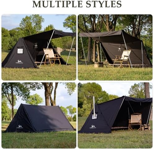 TOMOUNT Bivy Tent Canvas Shelter for Camping for Two Person
