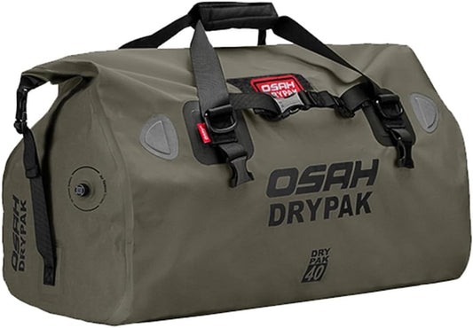 Waterproof Duffel& Luggage Bag - Motorcycle Dry Bag Tail Saddle Bags with Roll Top Closure,Large Storage Space,for Camping, Kayaking, Fishing & Traveling(Green, 40L)