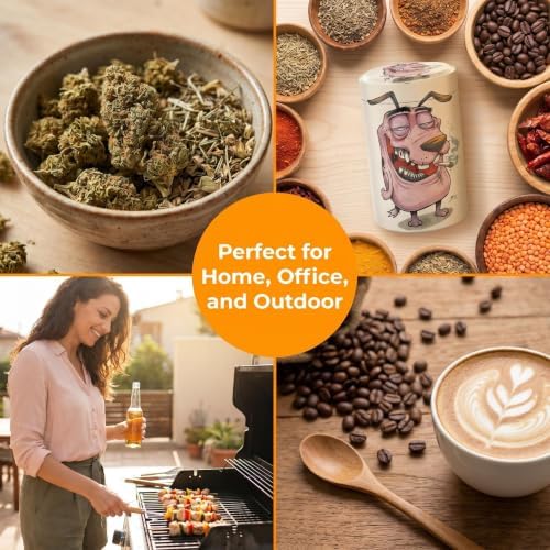 Aluminum Storage Jar Portable Airtight Smell Proof Container Bottle Multipurpose Storage Container for Spices, Coffee & Teas 70ml (Apricot)
