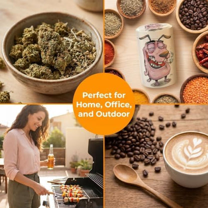 Aluminum Storage Jar Portable Airtight Smell Proof Container Bottle Multipurpose Storage Container for Spices, Coffee & Teas 70ml (Apricot)