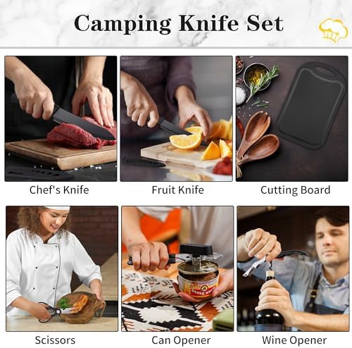Wesqunie Camping Cooking Utensils Set, Cookware Set for Outdoor Hiking BBQ