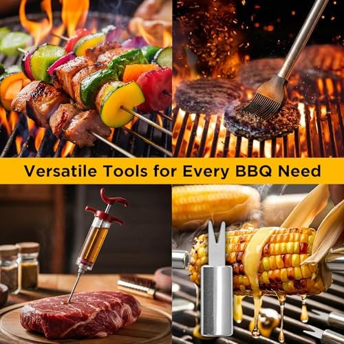 Kaluns 236 PCS Ultimate Grill Master Gift Set – Complete BBQ Accessories Kit with Virtually Everything Needed for Grilling, Smoking & BBQ