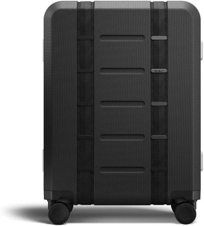 D_b_ Ramverk Pro Carry-On 21 Inch Hardside Luggage Extra Protection Aluminum Frame, Silent 360 Spinner Wheels, TSA Lock, Interior Laptop Compartment and Two Zipper Dividers - Silver Frame/Black