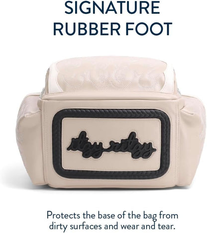 Itzy Ritzy Diaper Bag Backpack – Large Capacity Boss Plus Baby Backpack Diaper Bag Featuring 19 Pockets, Changing Pad, Stroller Clips, and Comfortable Backpack Straps, Oat