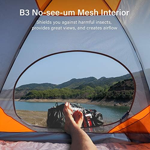 BISINNA 2/4 Person Camping Tent Lightweight Waterproof Backpacking Tent