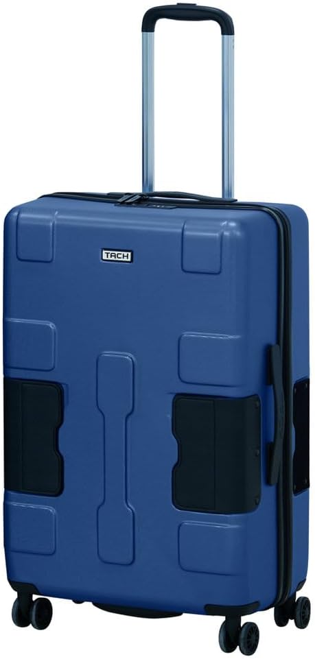 Tach V3.1 Hard Shell Carry On Luggage 20 inch | Carry on Luggage with Spinner Wheels & Patented Built-In Connecting System | One Piece Rolling Suitcase Links 9 Bags At Once (Midn Blue)
