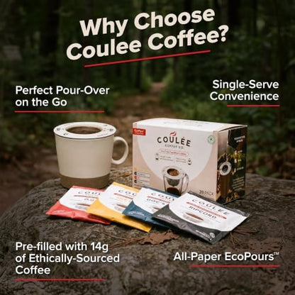 Coulée EcoPour She Devil Arabic Coffee, Medium Roast, Single Serve, 20 Pack