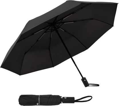SY COMPACT Umbrella Automatic Travel Waterproof Light Folding Umbrellas Easy Carry for Women and Men