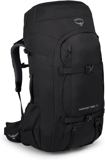 Osprey Farpoint Trek 75L Men's Travel Backpack, Black
