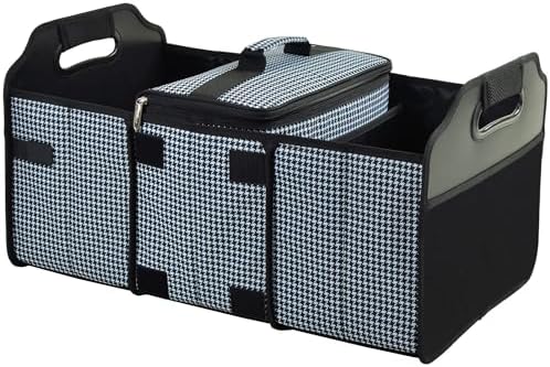 Picnic at Ascot 3 Section Folding Trunk Organizer- with Removable Cooler- Designed & Quality Approved in the USA